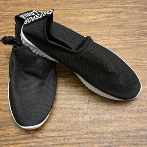 RT SPORT Women's Black w/White Sole Walking Sneakers w/Laces - Size 7.5M